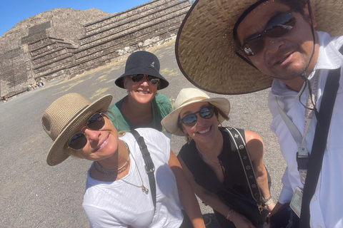 Visite guidée des pyramides de Teotihuacan - 2 heuresVisite privée avec droits d'entrée