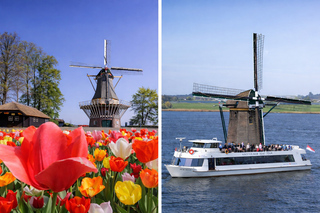 Amsterdam: Tour to Keukenhof Gardens with Windmill Cruise