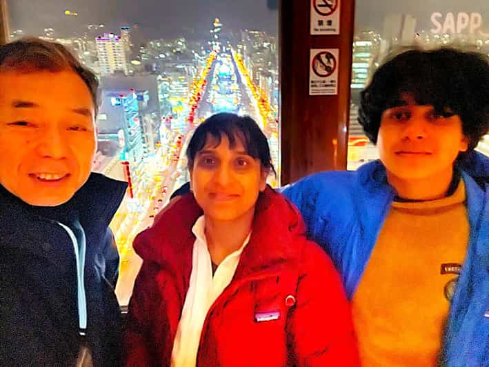 Sapporo: Illuminated Landmarks and TV Tower Night View Tour