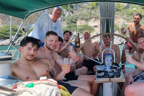 Rhodes Private Luxury Day Cruise Lunch, Coctails, Champagne