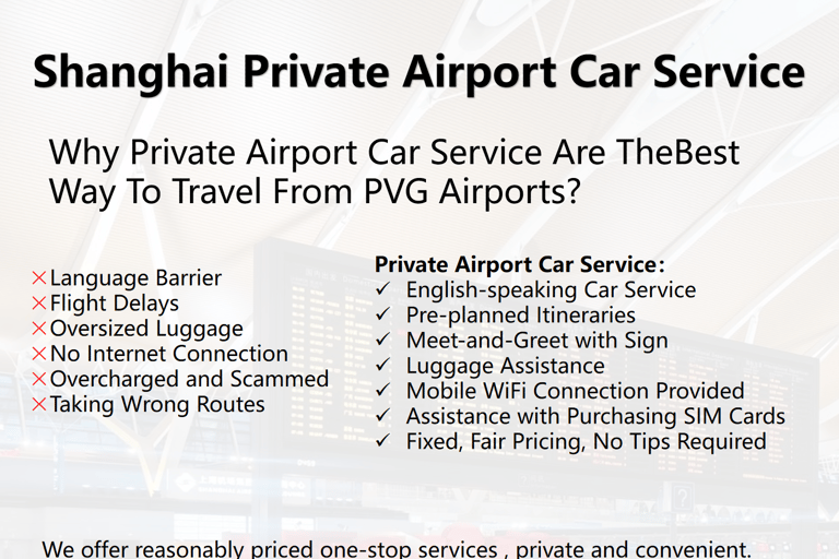 Shanghai: English-speaking Car Service Airport to Downtown