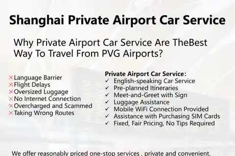 Xangai: Serviço de carro do aeroporto para o centro da cidade