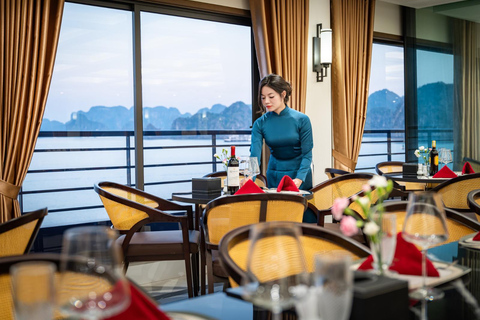 Ha Long Bay: Luxury Overnight Cruise 2D1N or 3D2N Ha Long Bay 3D2N & Shared Car Transfer
