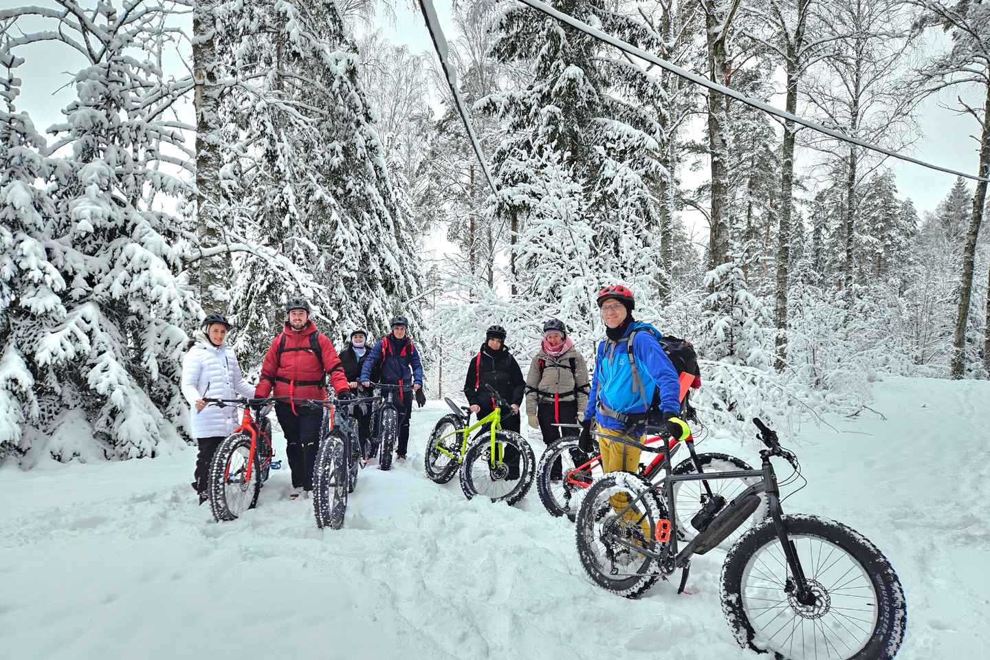 Stockholm: Fat Bike Forest Adventure with Lunch and Sauna