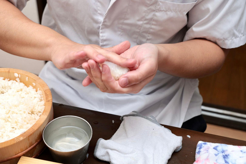 Sushi making lesson with a local after shopping at:Tsukiji