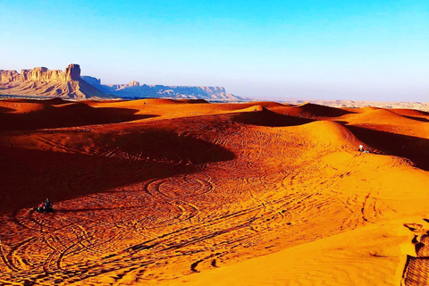 Riyadh:Red Sand Dunes camel ride&Quad&Sandboarding Adventure Private Tour with pick up and drop off from your location