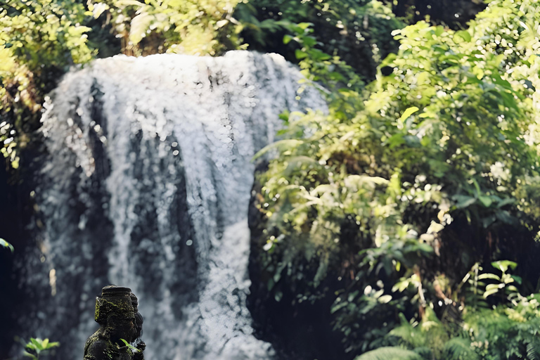 Ritual Melukat en la cascada de Taman Beji Griya