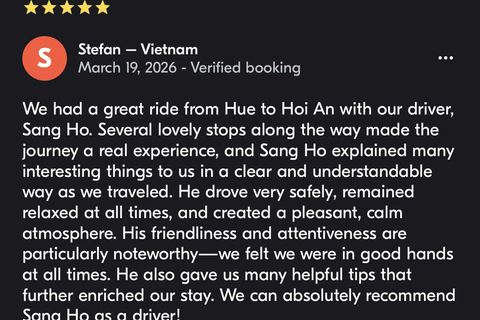 Da Nang: Private Da Nang City Tour & Local Guides & 3 stops From Da Nang: Marble Mountains, Lady Budda & Dragon Bridge