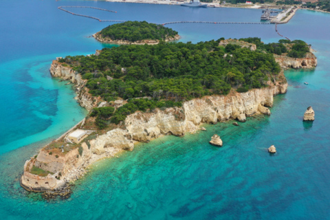 From Chania: Souda Bay Cruise, Sea Caves & Marathi Beach