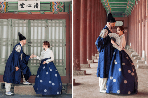 Recorrido fotográfico en hanbok por un palacio de Daehanhanbok