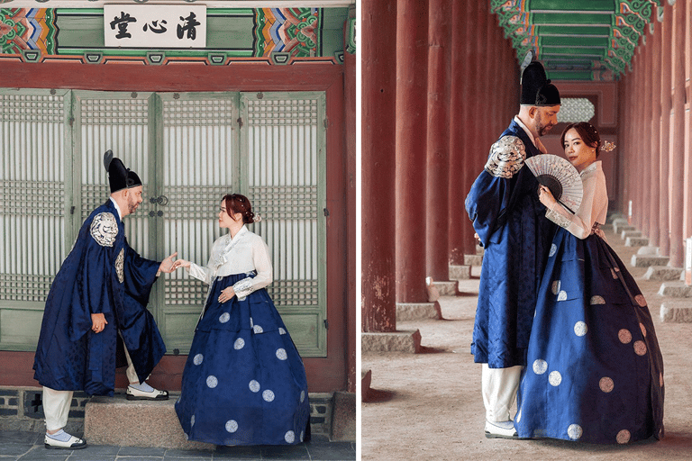 Tour fotográfico de Hanbok em um palácio por Daehanhanbok