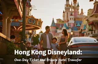 Hongkong: Disneyland-Eintrittskarte mit privatem Transfer
