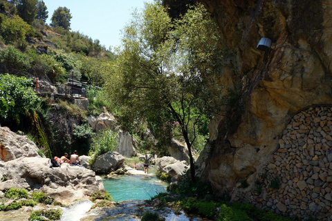 From Albir or Benidorm: Algar Waterfalls Day Trip From Benidorm with Gran Hotel Bali Meeting Point