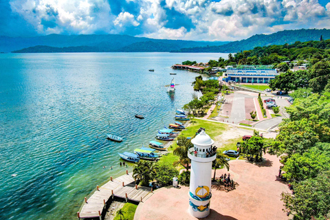 Lake Ilopango speedboat ride, panoramic views and an island in the lake Speedboat ride on Lake Ilopango, panoramic views and island in the lake