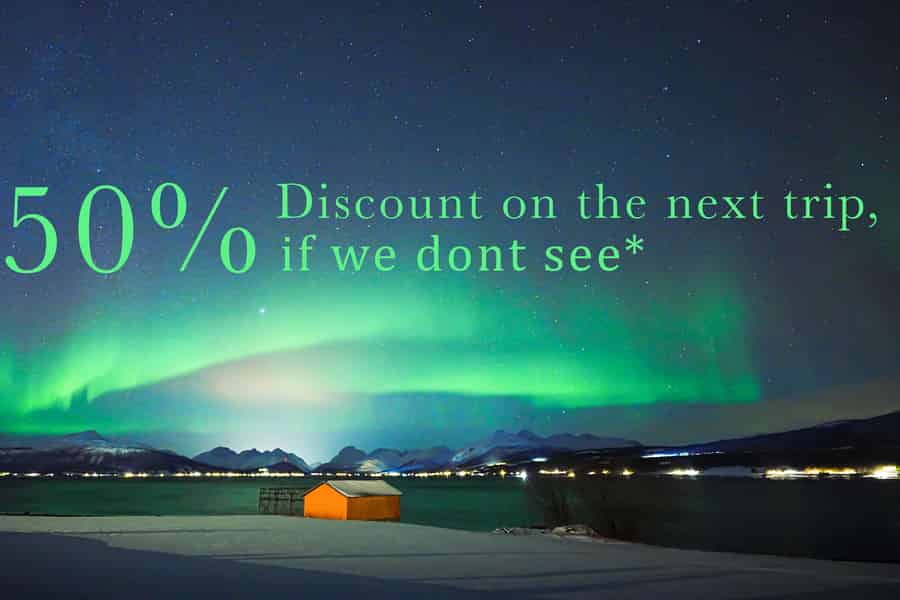Von Tromsø aus: Aurora Borealis. Foto: GetYourGuide Von Tromsø aus: Aurora Borealis. Foto: GetYourGuide