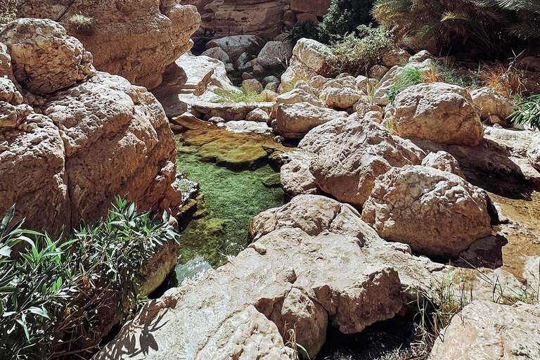 Au départ de Mascate : visite privée du Wadi Shab et du gouffre de BimmahVisite privée d'une jounée à Wadi Shab et Bimmah SinkHole Tour