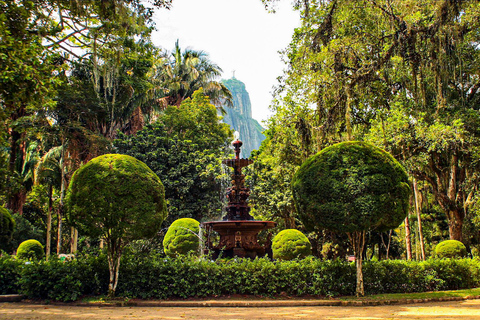 Rio de Janeiro: Botaniska trädgården och Tijuca Forest Jeep TourFrån Barra da Tijuca Hotels: Fransktalande