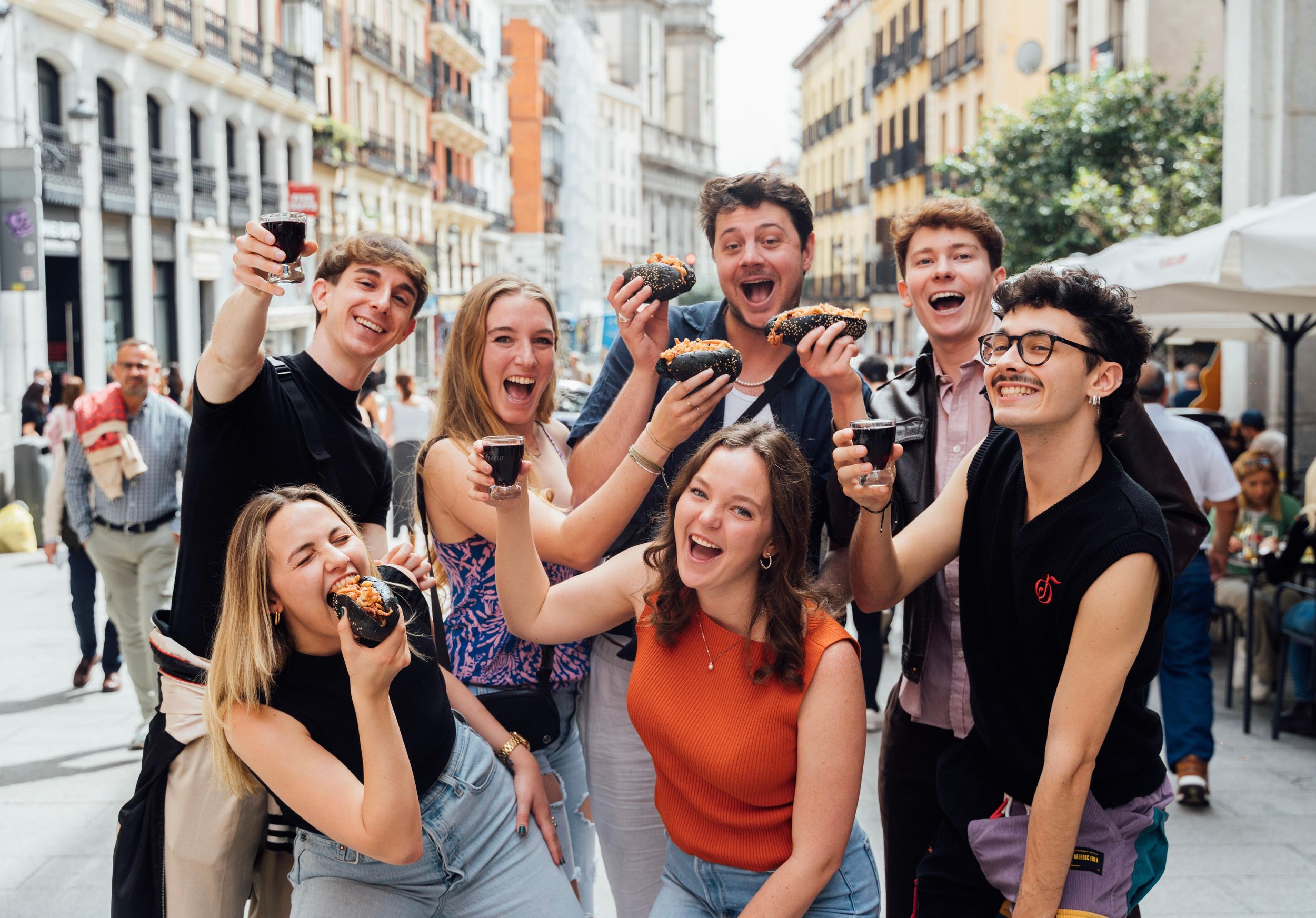 Geführte Foodtour durch Madrid mit Tapas und spanischem Wein