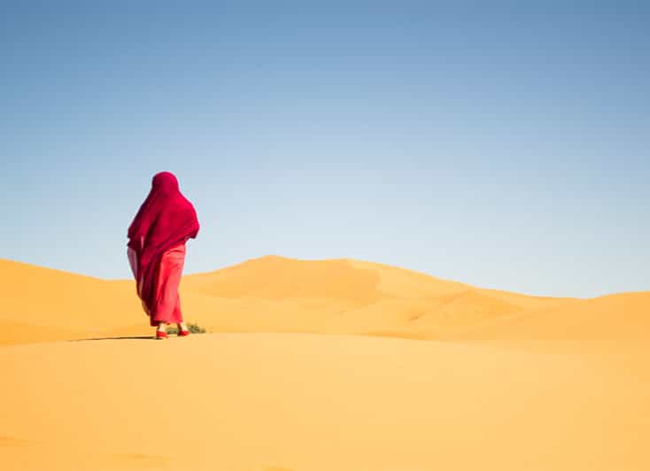 3 jours d'excursion dans le désert du Sahara marocain de Marrakech à Fès - bivouac