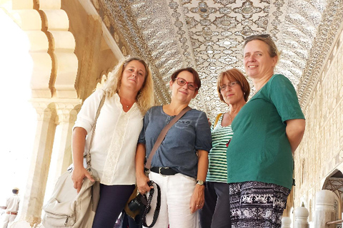 Jaipur : Marché aux fleurs, Fort d&#039;Amber, Temple des singes et visite de la villeVisite guidée sans guide