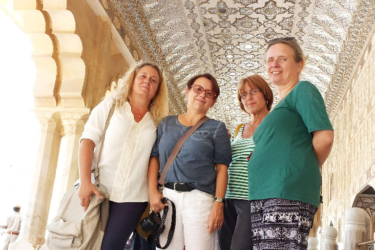 Jaipur : Marché aux fleurs, Fort d&#039;Amber, Temple des singes et visite de la villeVisite guidée sans guide