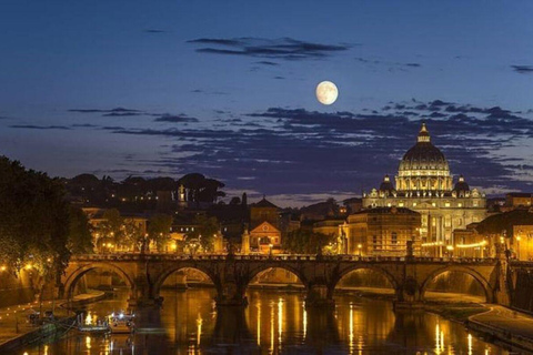 Rome: City Golf Cart Tour at Night With Free Pickup
