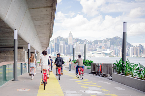 Victoria Harbour Shoreline Bike + Street Food Half-day Tour