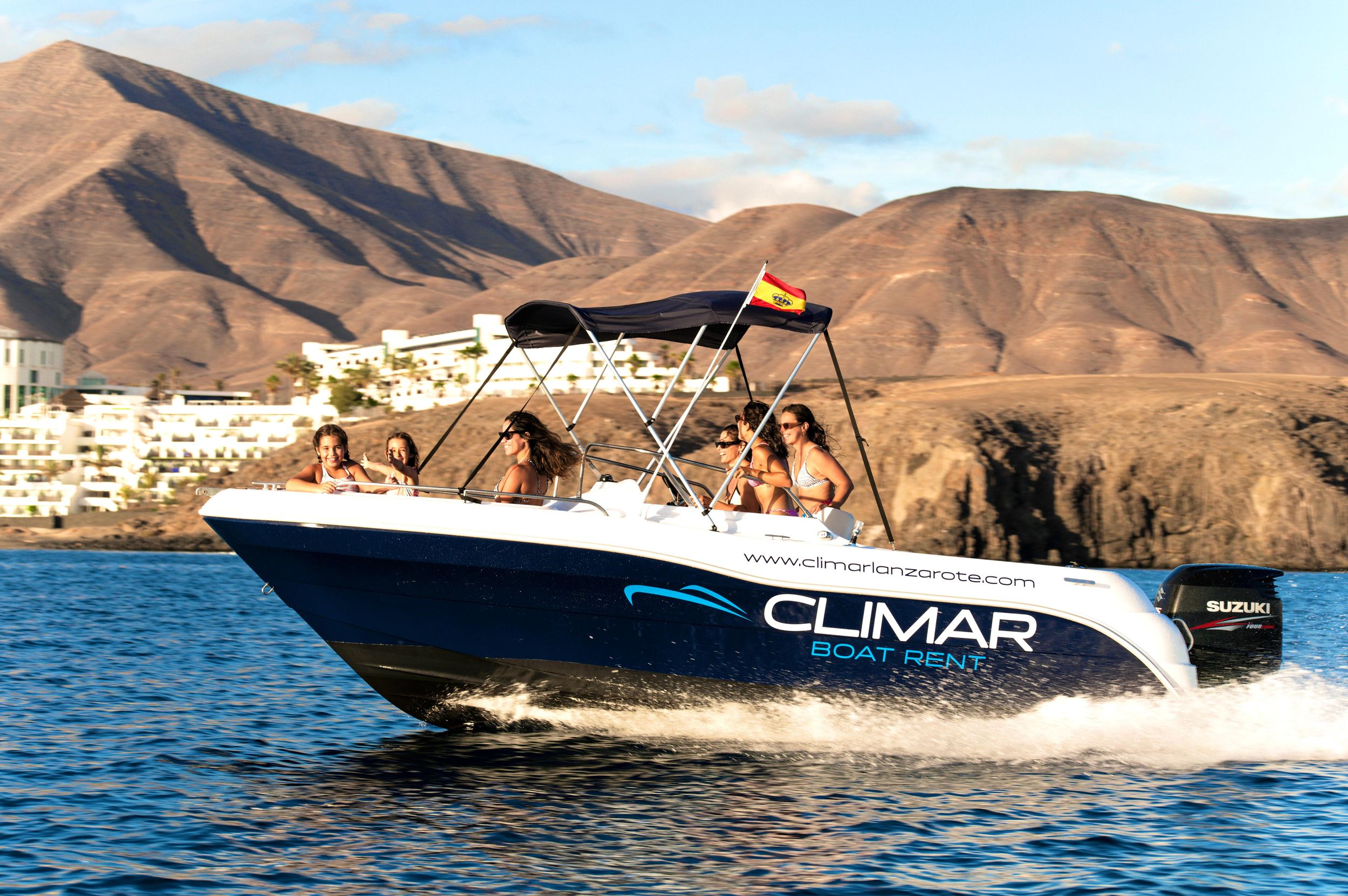 Lanzarote (P.Blanca): PAPAGAYO auf der QUICKSILVER 580 mit Bootsführerschein