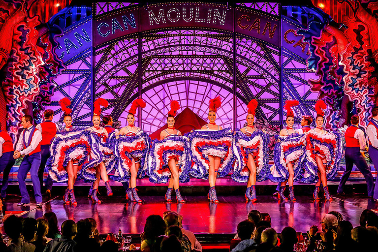 Paris : cabaret au Moulin Rouge avec champagne