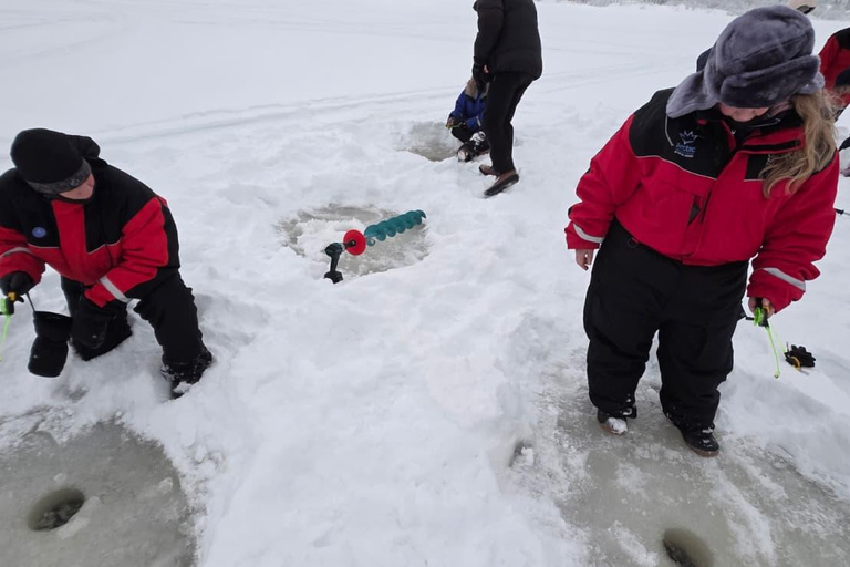Levi: Ice Fishing Experience with Bonfire and Lunch