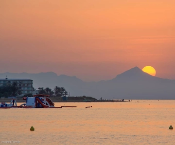 Gandia: Sunset at sea from Gandia
