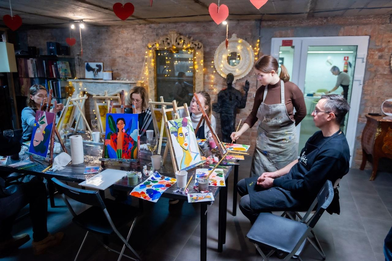 Dresden: Painting experience in the cozy ambience of Café Europa Cafe Europa: art workshop