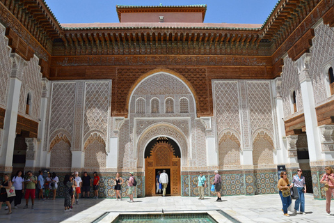 Marrakesh: Bahia Palace, Ben Youssef Medersa & Secret Garden Private Tour in French - Meeting at Your Riad in the Medina