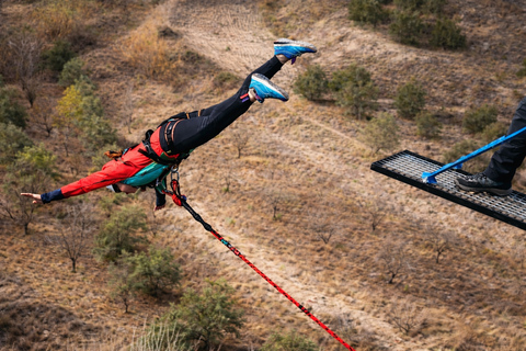 Alcoy: Bungee jumping in a natural setting at Font Rotja