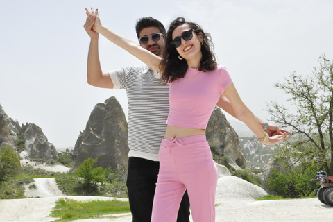 Balade en quad au coucher du soleil en Cappadoce avec traversée de la rivièreExcursion de 2 heures en quad au coucher du soleil