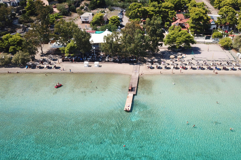 Athènes : Lac Vouliagmeni Corinthia, coucher de soleil et baignade dans l&#039;Héraion
