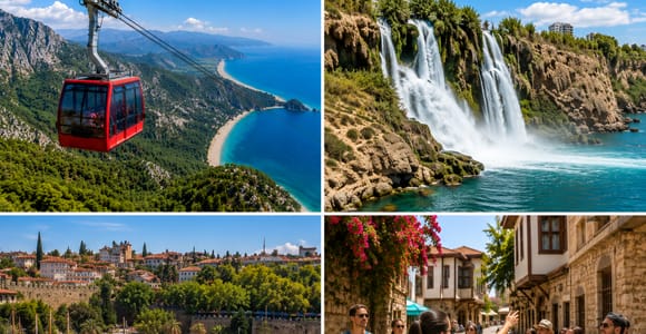 Antalya:/Kemer: City Tour with Boat Trip and Cable Car Ride