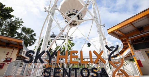 Sentosa Island: SkyHelix optional Cable Car/Wings of Time