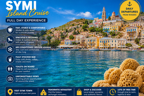Rhodes: Symi & Panormitis Cruise- Easy & Free Hotel Transfer Rhodes: Symi & Panormitis Cruise With Easy Hotel Transfer