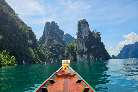 Khao Sok: Private Longtail Boat Tour at Cheow Lan LakeOption 2: 4-Hour Tour with Hotel Pickup and Drop-Off