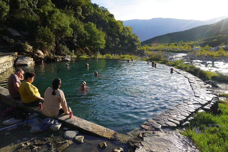 From Tirana/Durres/Golem: Permet Thermal Baths & Canyon Private Tour