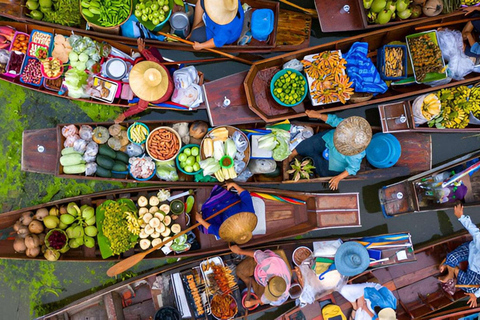 From Bangkok: Floating Market & Railway Market Private Tour