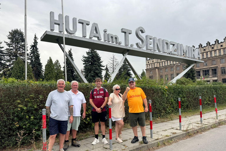 Krakow: Communist History Experience Tour Electric Golf Cart Shared Nowa Huta Tour by Golf Cart (Audio Guide)
