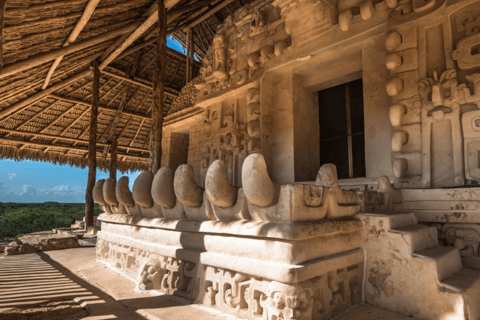 Z Riviera Maya: Wycieczka Ek Balam i Cenote z lunchem i odbioremZ Riviera Maya: Wycieczka, udogodnienia + lunch w pudełku + napoje