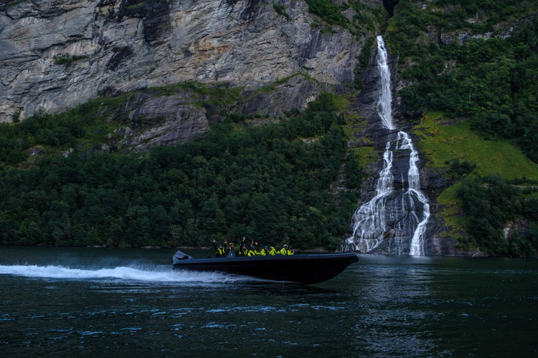 From Hellesylt: Experience Fjordsafari Geirangerfjord on RIB