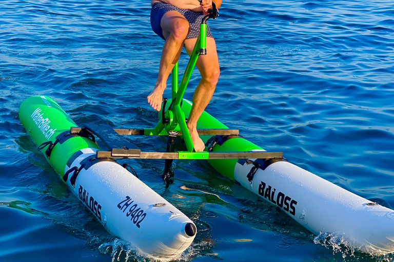 Waterbike op het meer van ZürichWaterfietstocht op het meer van Zürich - Tandem voor de hele dag