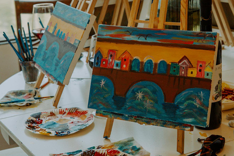 Florenz: Malen &amp; Wein mit Blick auf die Ponte Vecchio