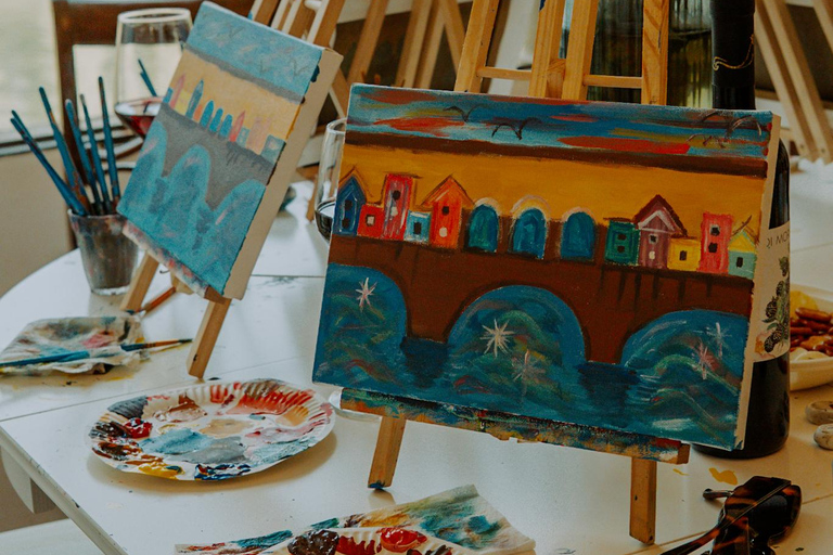 Florenz: Malen &amp; Wein mit Blick auf die Ponte Vecchio