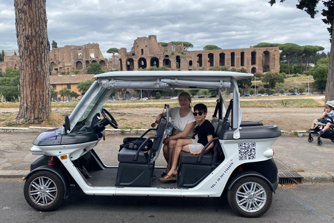 Roma: Tour turístico privado en carrito de golf