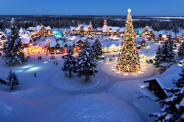 Rovaniemi:Santa Claus Village Guided Tour with Santa's gift Private Santa village